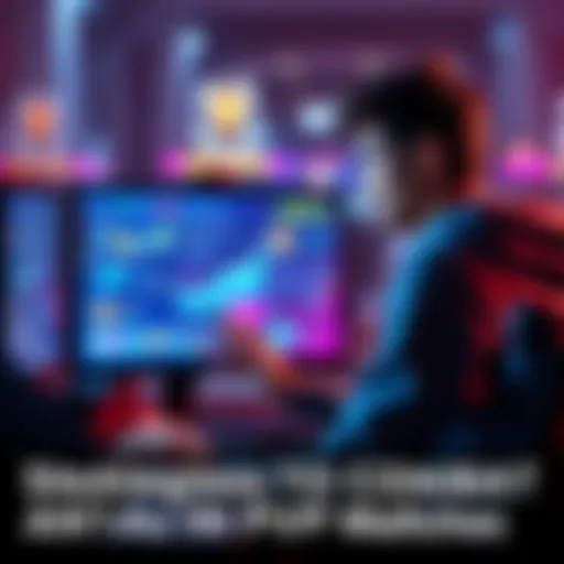 A game player analyzing strategies on a computer screen while facing Anni Ultras in a PVP match