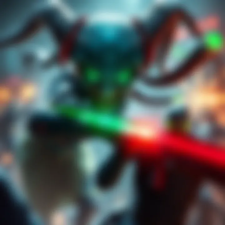 Player using Medusa in game A player strategically controlling Medusa to attack opponents in a gaming environment