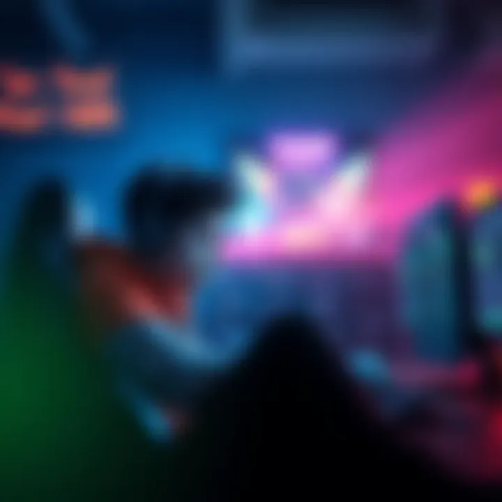 A gamer sitting in front of a computer, looking frustrated while waiting for a casual match to start.