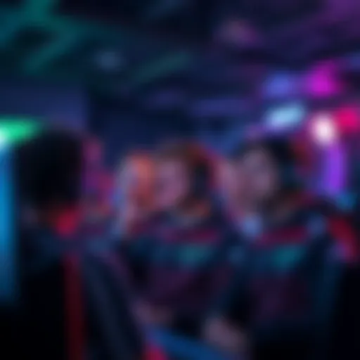 Players frustrated with server issues A group of players showing frustration while playing a game, with error messages displayed on their screens during a match.