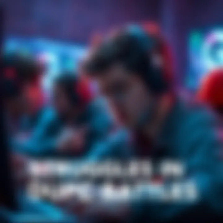 Gamers expressing frustration over difficult battles with the DUPC team, showing signs of disappointment and struggle