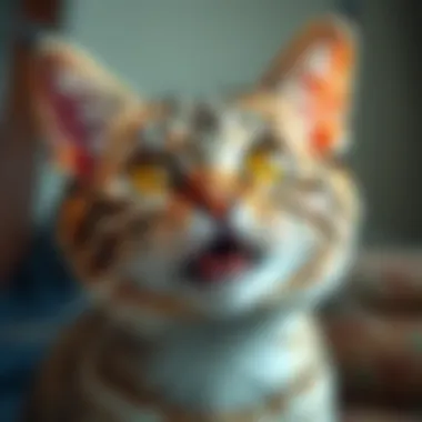 A playful cat with wide eyes and an expressive face, symbolizing the quirky phrase 'That's Not Very Meowmeow Of You.'