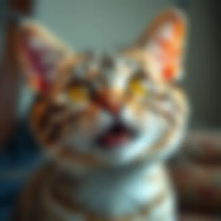 A playful cat with wide eyes and an expressive face, symbolizing the quirky phrase 'That's Not Very Meowmeow Of You.'