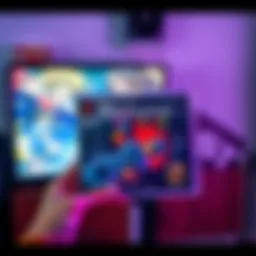 A person holding a classic Playstation 1 game case featuring vibrant artwork, with a TV and manga books in the background.