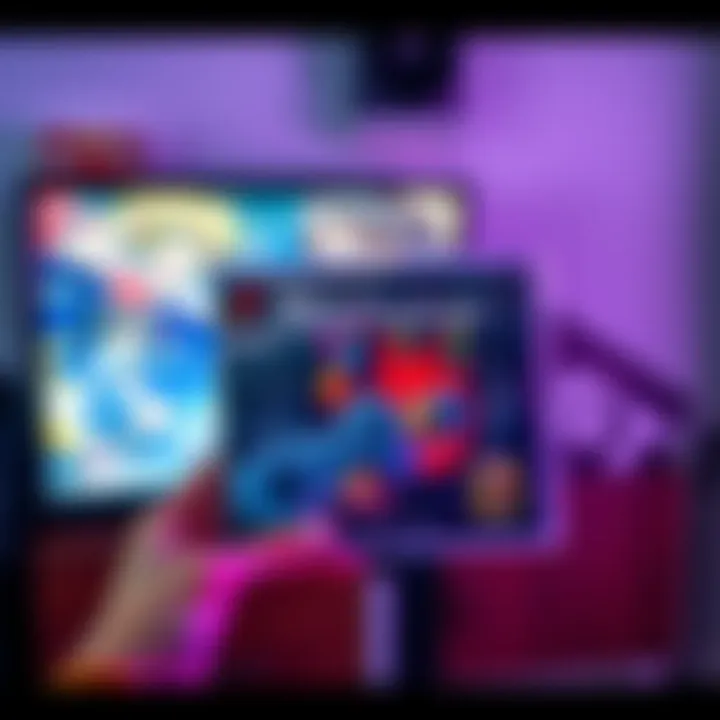 A person holding a classic Playstation 1 game case featuring vibrant artwork, with a TV and manga books in the background.