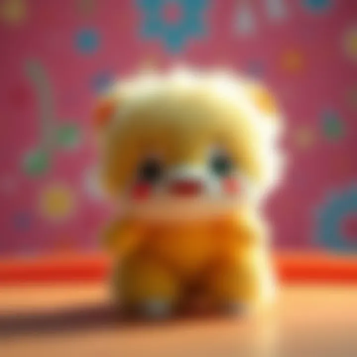 A cute, small creature resembling a chainsaw with a friendly face, set against a colorful background, symbolizing the humorous exploration of what it might taste like.