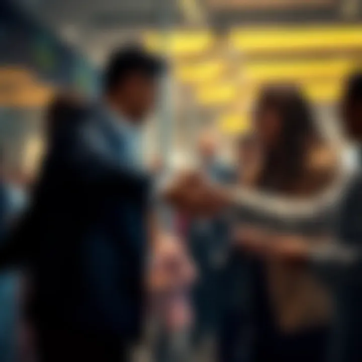 Two people shaking hands in a friendly manner, showing respect and politeness during an interaction.