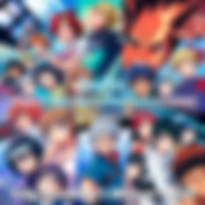 Collage of anime characters from trending shows in 2025, showcasing exciting adventures and emotional moments.