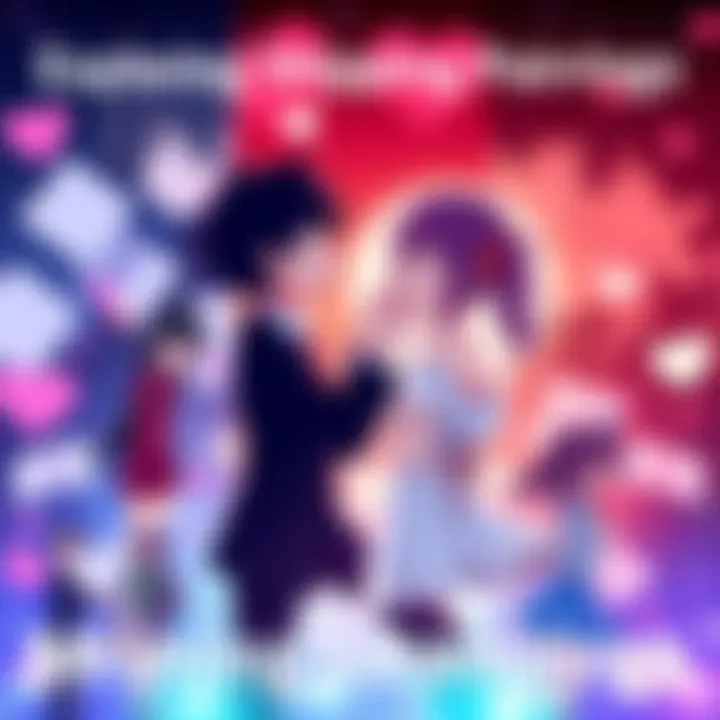 Popular Anime Shipping Pairings Collage of Kamijirou, Todomomo, Izuocha, and Kirimina characters in romantic poses