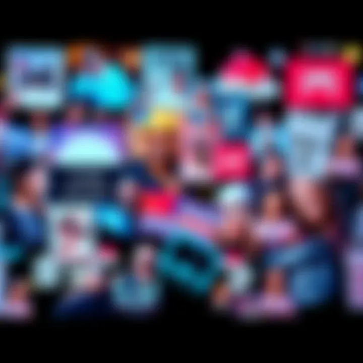 A colorful collage featuring various popular memes depicting funny moments and cultural references