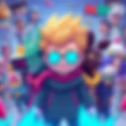 A colorful illustration showing the top Modulo characters of 2026, highlighting their distinct features and styles, surrounded by fan art and community elements.