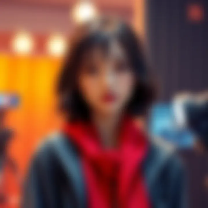 Yor, a potential new actress for Chapter 129, stands in front of a film set, resembling a character from the Five-Year Plan.