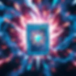 Powerful Zenkai Card A powerful blue card showing strong effects in gameplay, surrounded by energy bursts and visual effects, showcasing its unmatched power