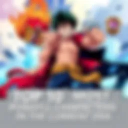 Illustration of Mihawk, Luffy, and Shanks showcasing their strengths in a dynamic pose