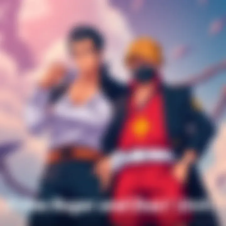 Prime Roger and Prime Garp Dual Unit Illustration of Prime Roger and Prime Garp posing together as a dual unit, showcasing their powerful presence and iconic outfits.