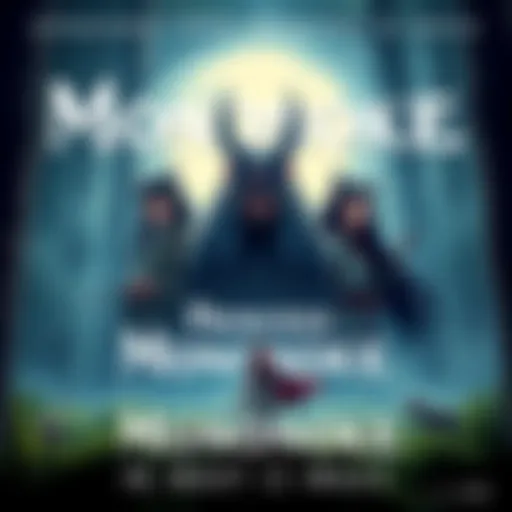 A promotional poster for Princess Mononoke in IMAX featuring the main characters and forest backdrop