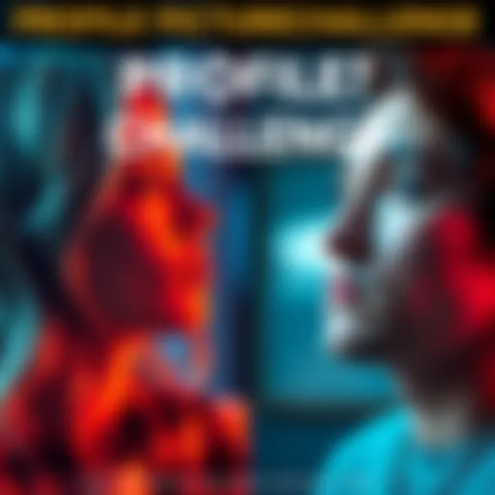 Two profile pictures side by side, inviting people to compare and participate in a friendly competition.