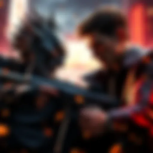 Quanxi from Chainsaw Man battles Albert Wesker from Resident Evil in a fierce showdown.