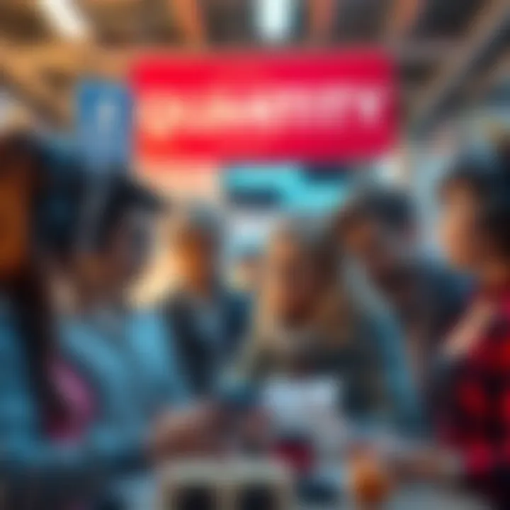 A group of people looking at various items and debating how many are enough for each of their interests.