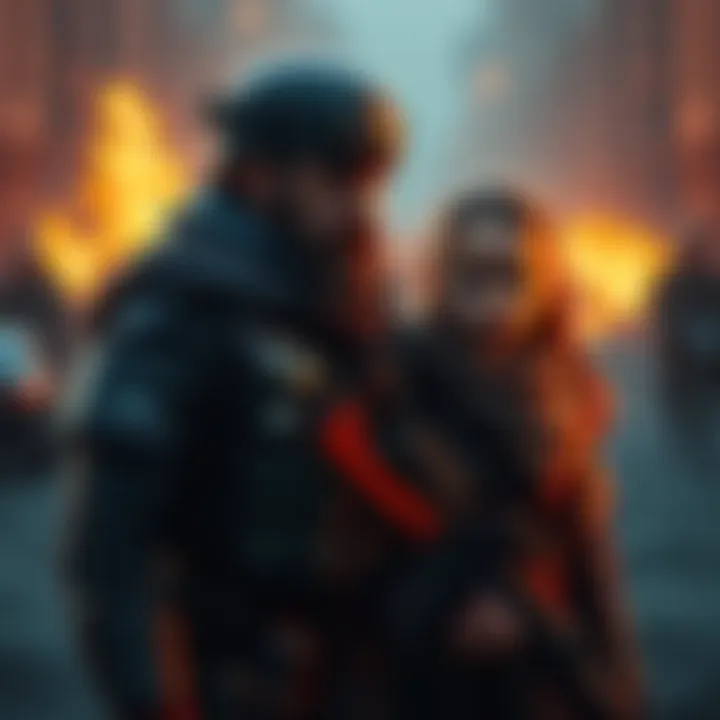 Ragnar stands next to his daughter in a dramatic scene from Marines Episode 65, highlighting the unexpected family twist