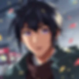 Illustration of Raichi character without any title in front, focusing on its distinct features.