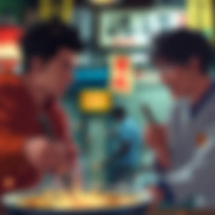 A key scene from Ramen Sakana showing Higuruma strategizing against opponents without cursed techniques.