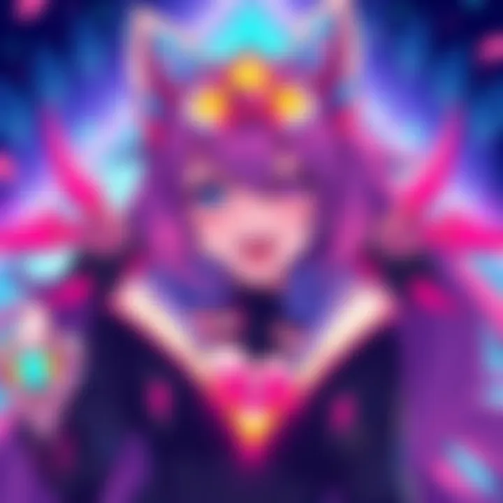 A vibrant illustration of Ramiel Besto, showcasing the character's unique design and colorful style by artist Luis Servin.