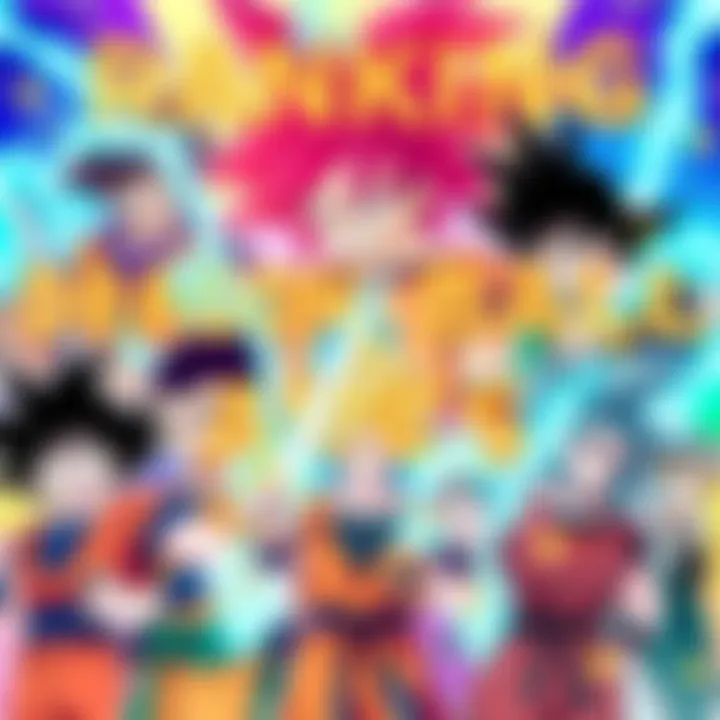 Ranking Dragon Ball Arcs A colorful illustration featuring characters from Dragon Ball, showcasing a mix of iconic moments from various story arcs.