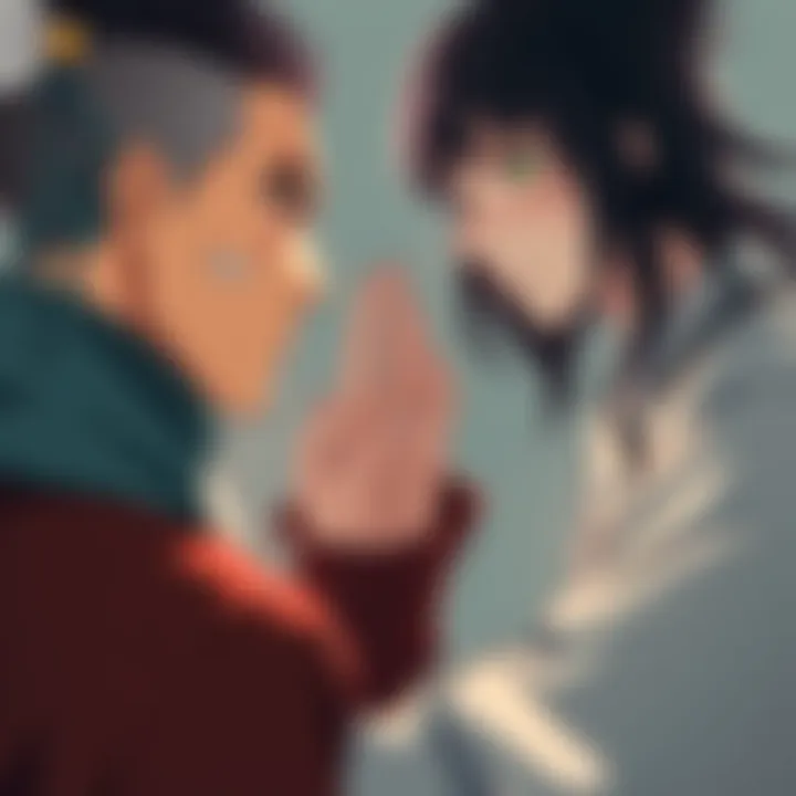 Ranta confronts Wegumi in a tense moment, highlighting the flaws of the Zen'in clan.