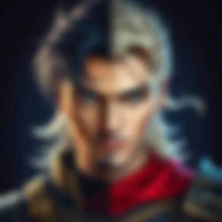 Comparison of Raoh's Black Hair and Blonde Hair looks, showcasing fan excitement