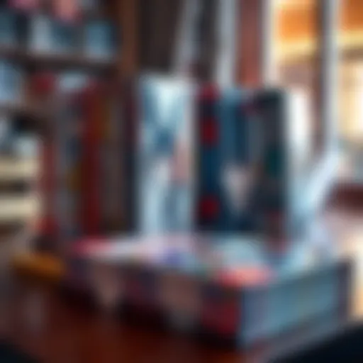 A collection of never-read manga volumes, featuring Twin Star Exorcists and Blue Exorcist, displayed on a table
