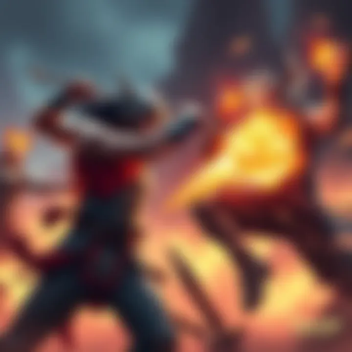 Rayleigh and Gaban in battle Rayleigh and Gaban engage in an intense showdown at God Valley, showcasing their fighting skills and strategies.