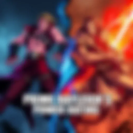 An illustration showing Prime Rayleigh exuding strength on one side and Mihawk with his sword on the other, highlighting their power levels in a dynamic pose.