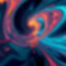 Reality Warping Concept An abstract representation of reality being altered, with swirling colors and shapes bending in various directions, symbolizing the debate around reality warping.