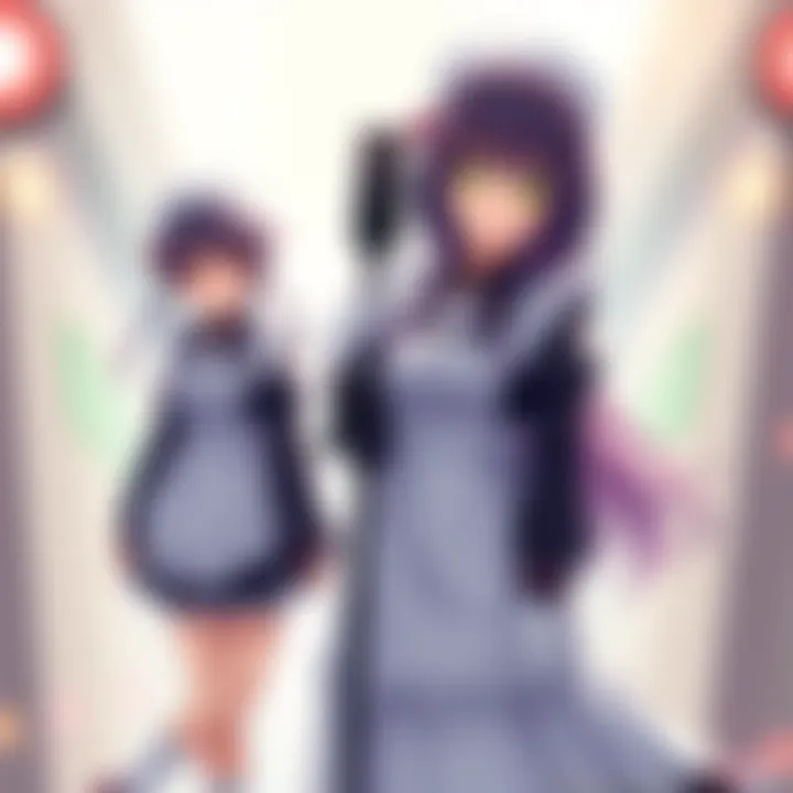 Rebecca and Homura dressed as maids, showcasing their unique traits and skills in an artistic competition.