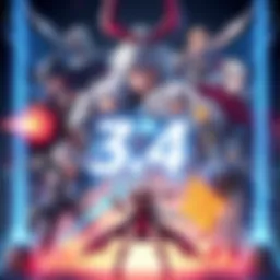 Display of top characters from Record of Ragnarok game version 3.4 showing their abilities and strengths