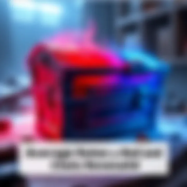 Red and Blue Chests in Game Visual representation of red and blue chests with a glowing effect, highlighting their importance in loot collection