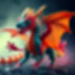 Redesigned Loki's Dragon A colorful dragon inspired by Loki, showcasing new features and a unique design, reflecting the creative process of a non-artist.