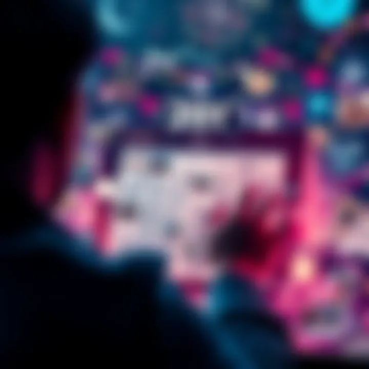 A person looking at a calendar with memories and milestones from the past year displayed around them.