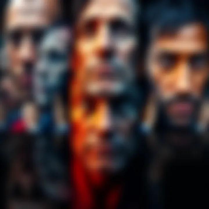 Collage of diverse faces showing different emotions and expressions, symbolizing human identity and morality.