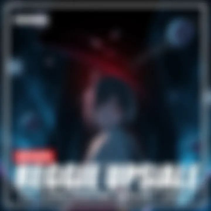 A dark figure representing Reggie looms over a distressed character symbolizing Megumi, highlighting the curse's impact on his life.