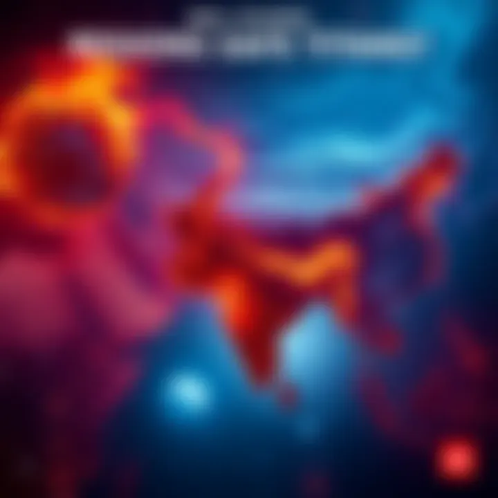 Map showing regions like India, parts of the Middle East, Africa, and China that may be safe from Titan destruction