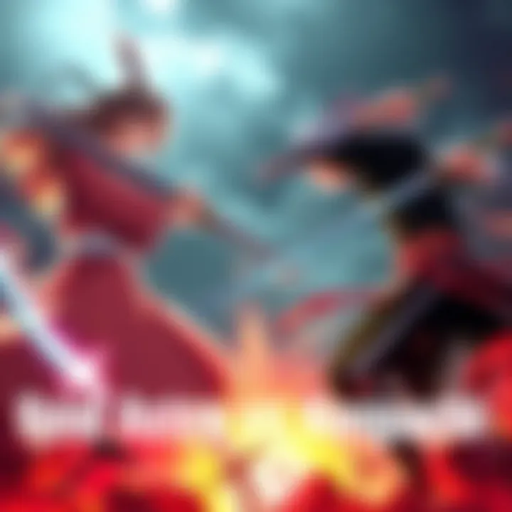 Reid Astrea and Kenpachi prepare for battle, showcasing their unique styles and weapons