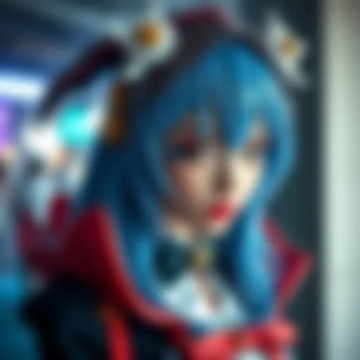 A person dressed as Reika, displaying detailed costume and makeup, captures the character's essence.