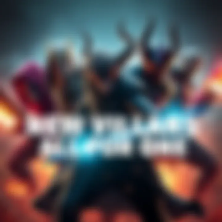 A group of new villains in Remnant: All For One, showcasing their distinct looks and powers in an action scene.