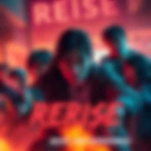 Rerise Show Excitement A scene from Rerise showing characters in a thrilling moment, filled with suspense and action.