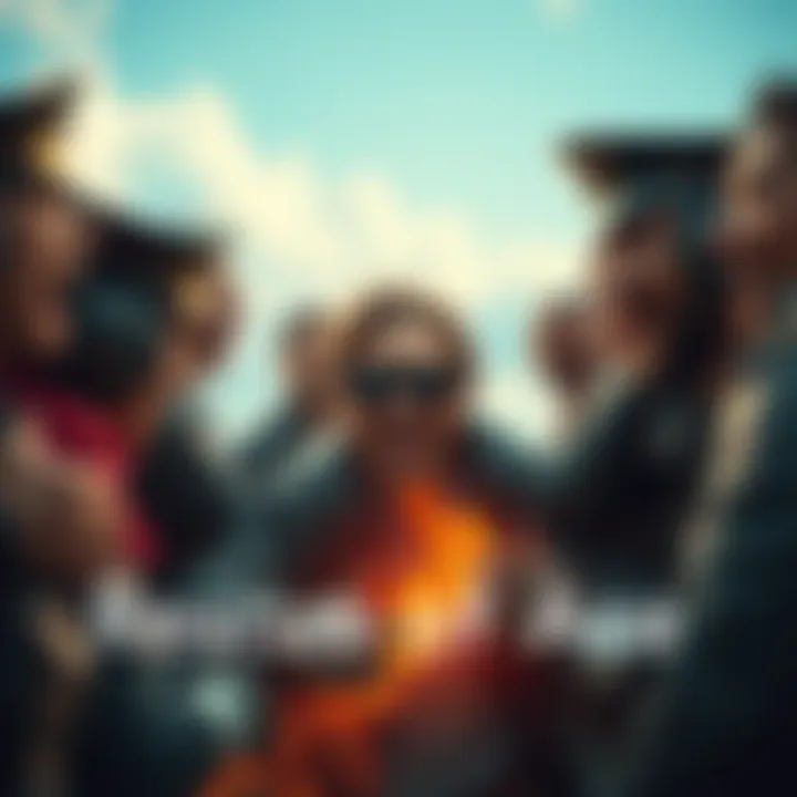 A heroic scene showing Ace being rescued by a group of people, with expressions of relief and excitement on their faces.