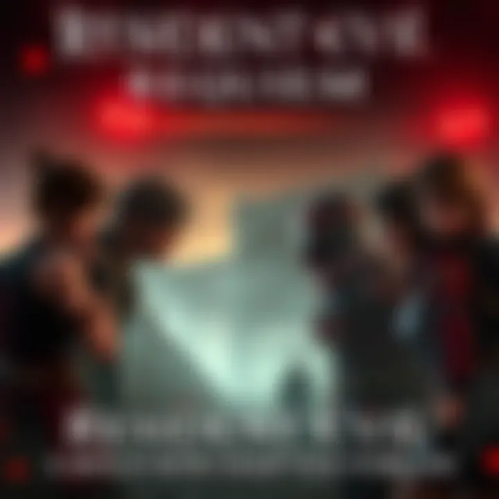 New characters from Resident Evil Requiem facing off against a backdrop of eerie environment