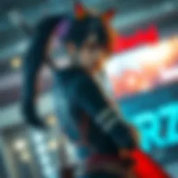 A person dressed as Reze, showcasing detailed costume design and striking pose, captured by photographer Kevinertia