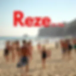 People enjoying the beach with stunning coastal views and activities.